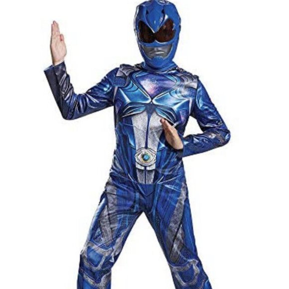 NWT Disguise Blue Power Ranger costume For Kids Size 7-8 7+ - Picture 1 of 3